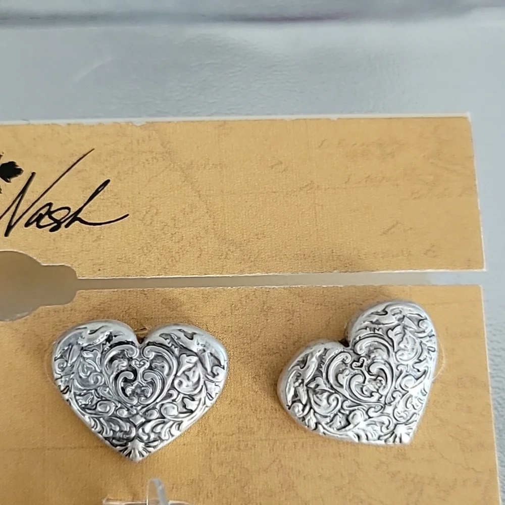 Patricia Nash heart trio earring set - Picture 3 of 5